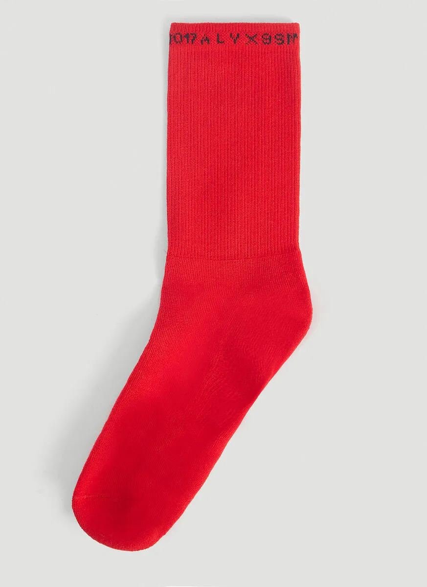 1017 ALYX 9SM 3 Pack Logo Trimmed Socks
