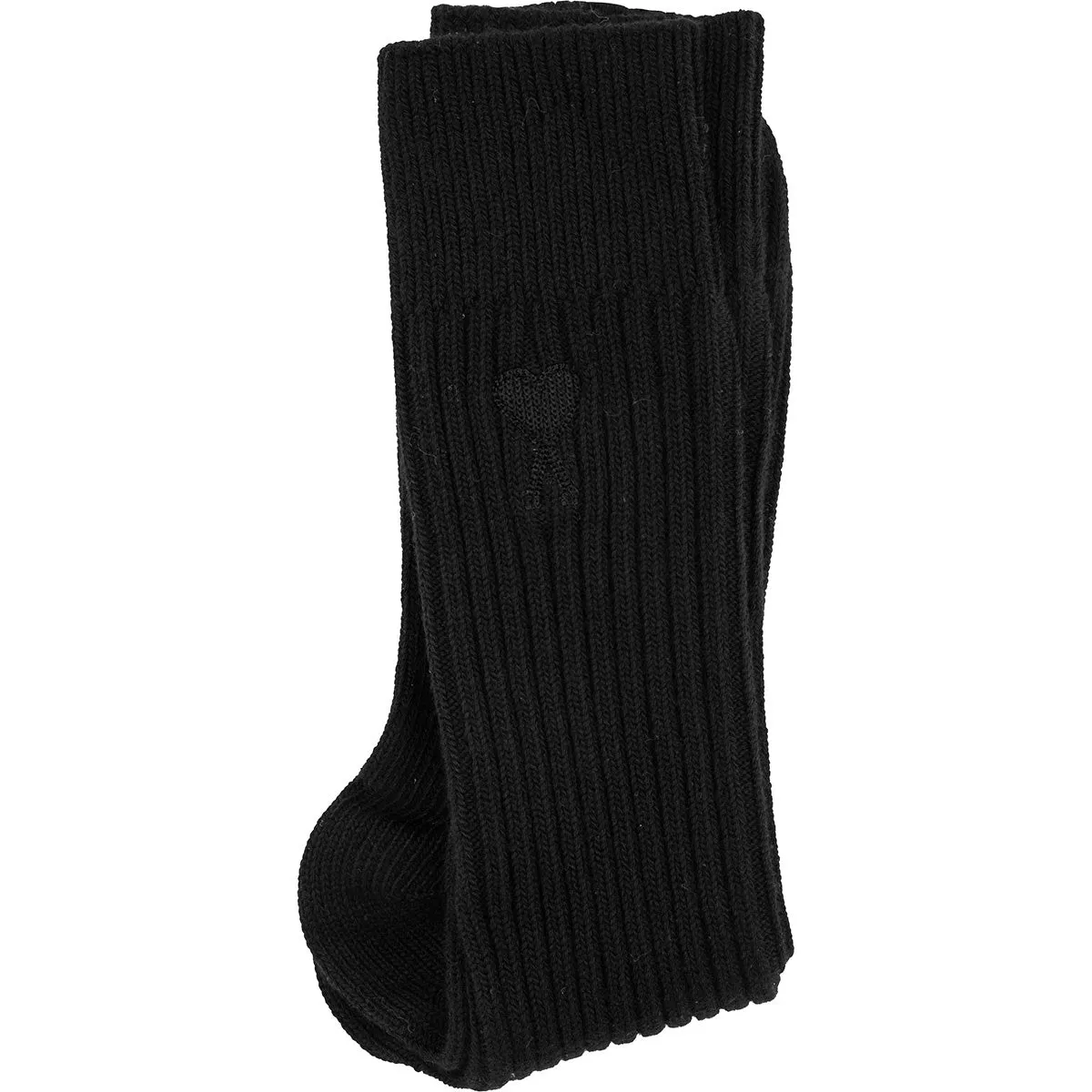 AMI Logo Embroidered Ribbed Socks