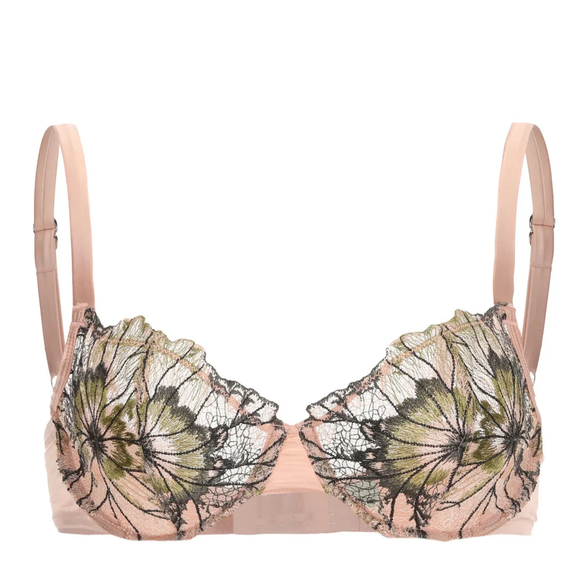 Amour Cache Jordan Pressed Flowers Embroidery Bra