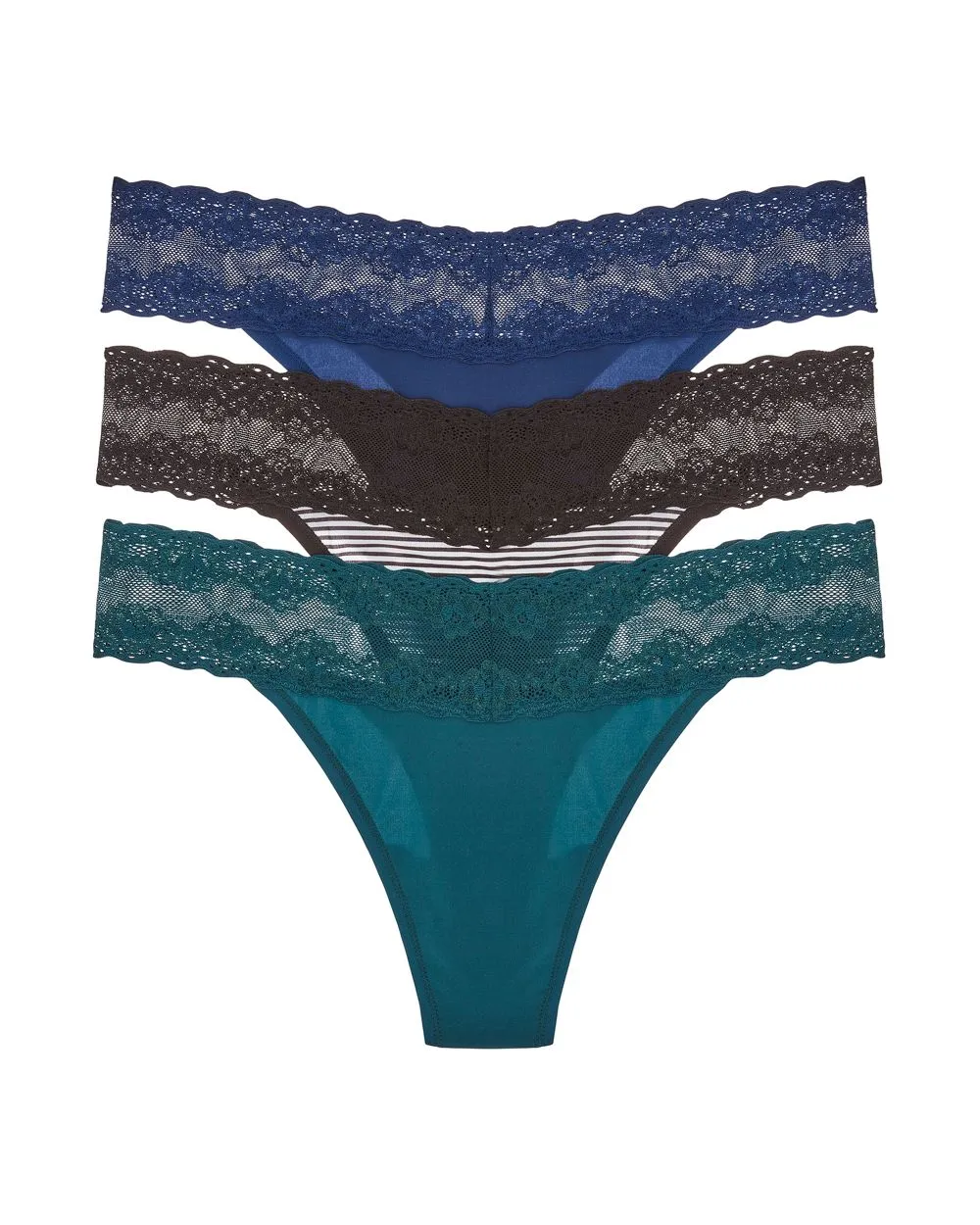 Bliss Perfection One Size Thong 3 Pack