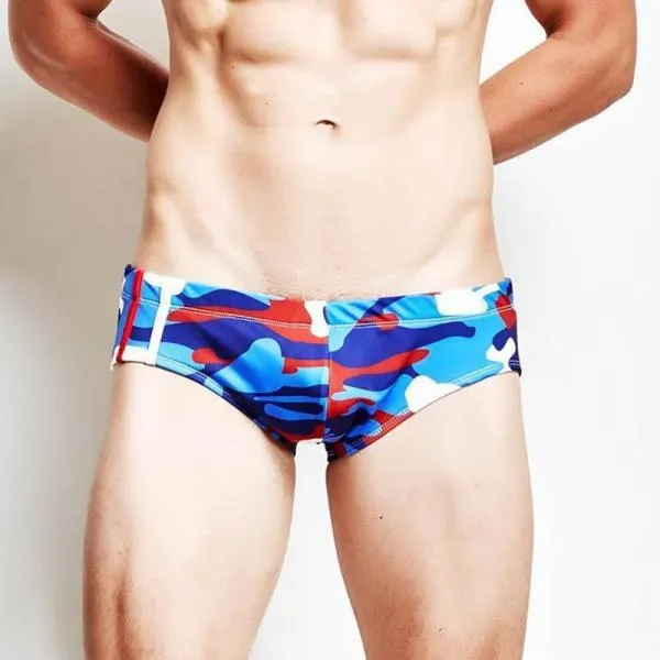 Camouflage Swimwear Trunks Swimming Briefs Shorts Boxers Underwear Beachwear Swimsuit
