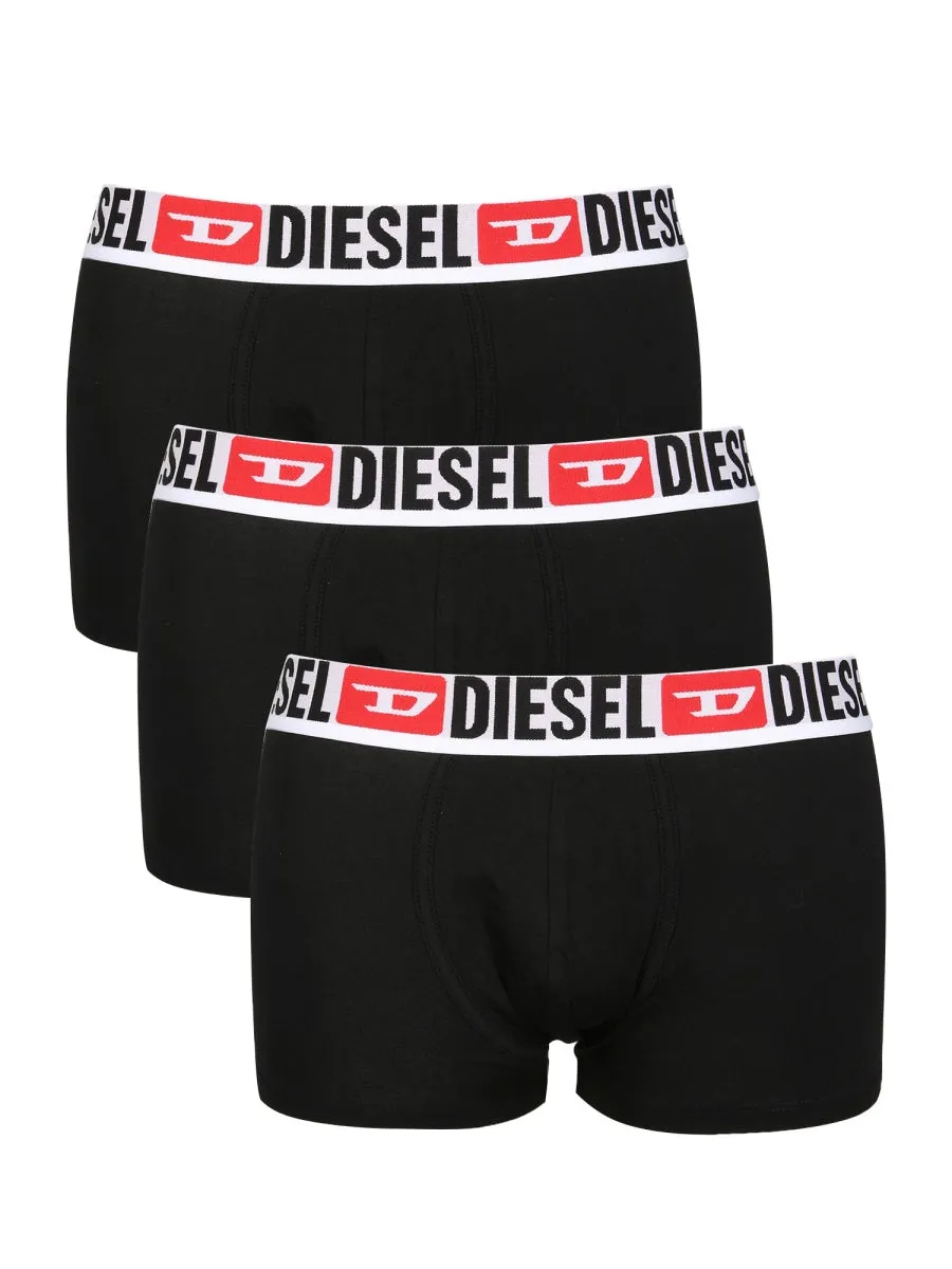 Diesel Logo Waistband Pack Of Three Boxers
