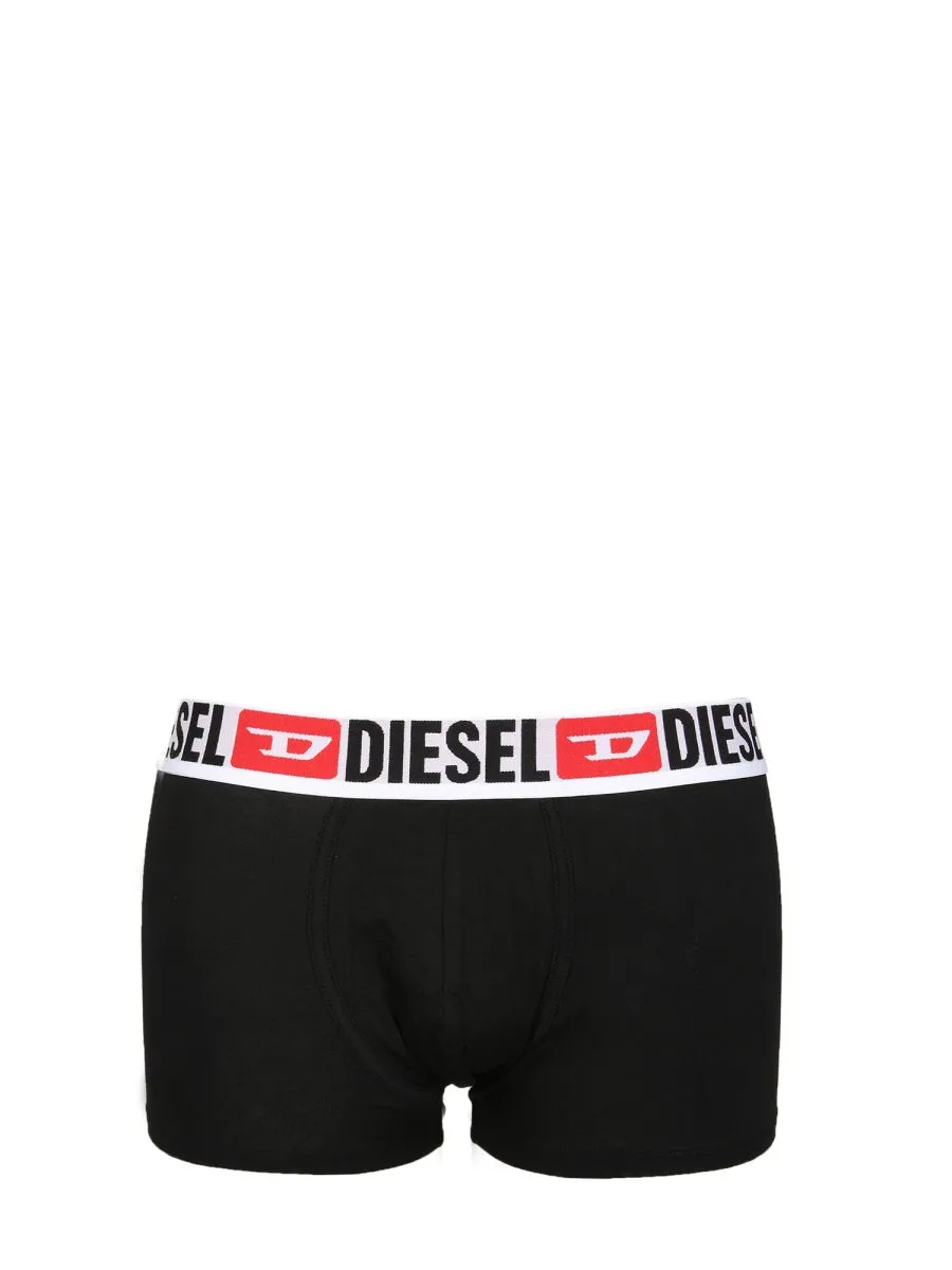 Diesel Logo Waistband Pack Of Three Boxers