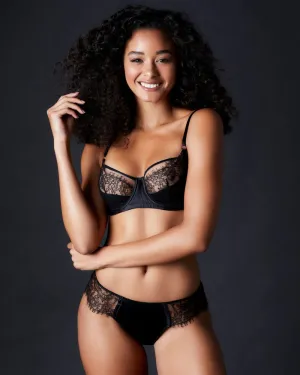 Dusk Leavers Lace Brazilian Brief