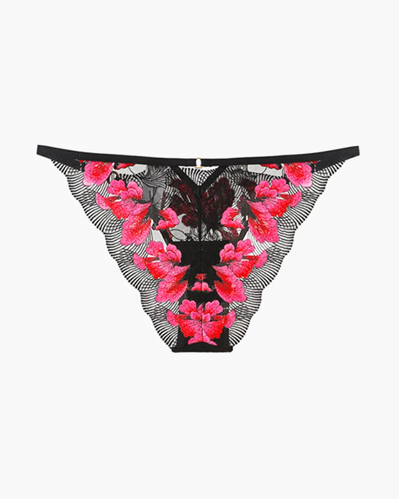 Embroidered Maple Leaf Panty