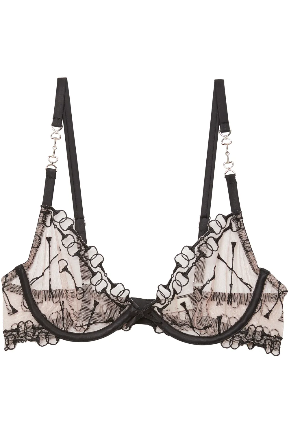 Equestrian Embroidery Demi Bra