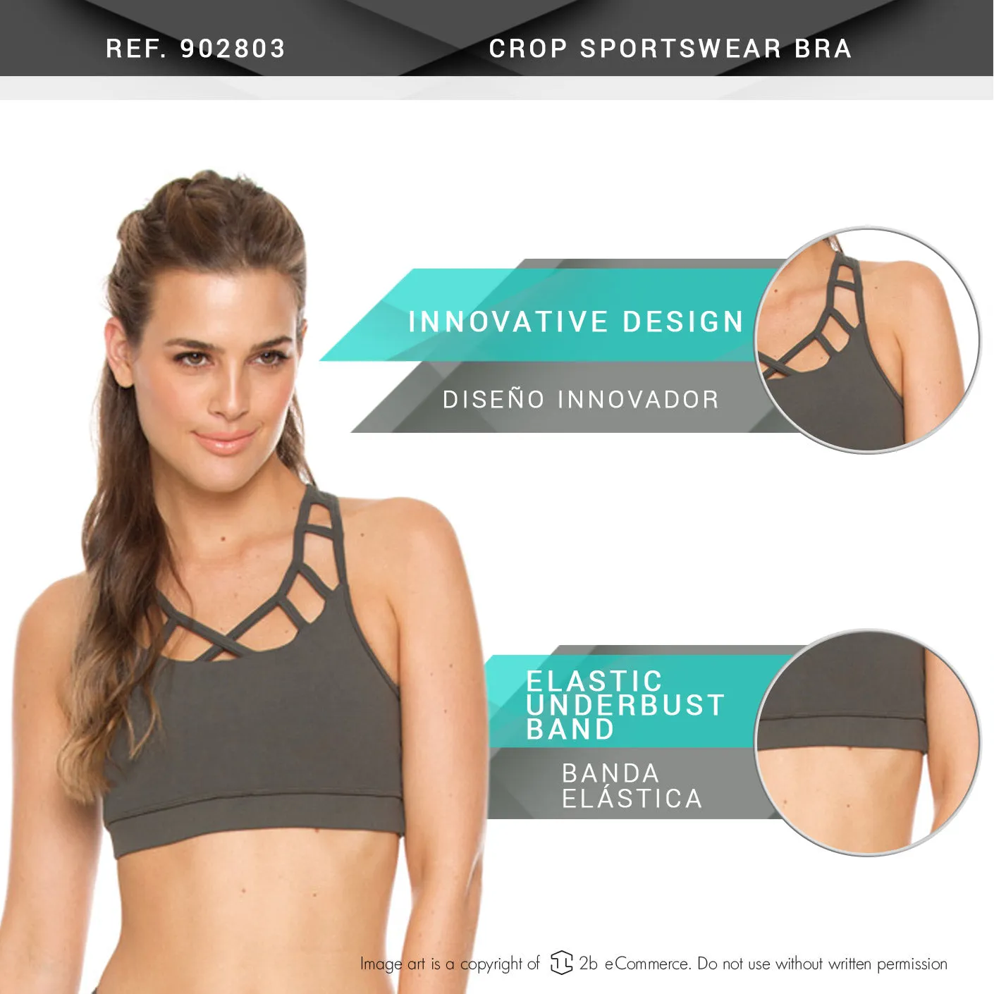 Flexmee 902803 Crop Bra Sports Bra Sportswear