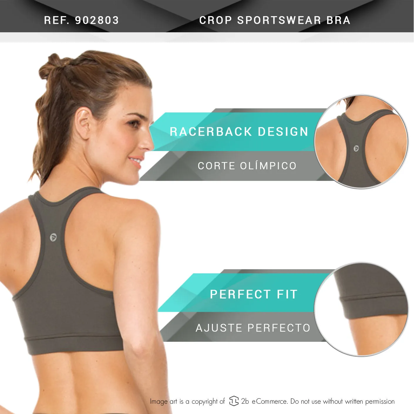 Flexmee 902803 Crop Bra Sports Bra Sportswear