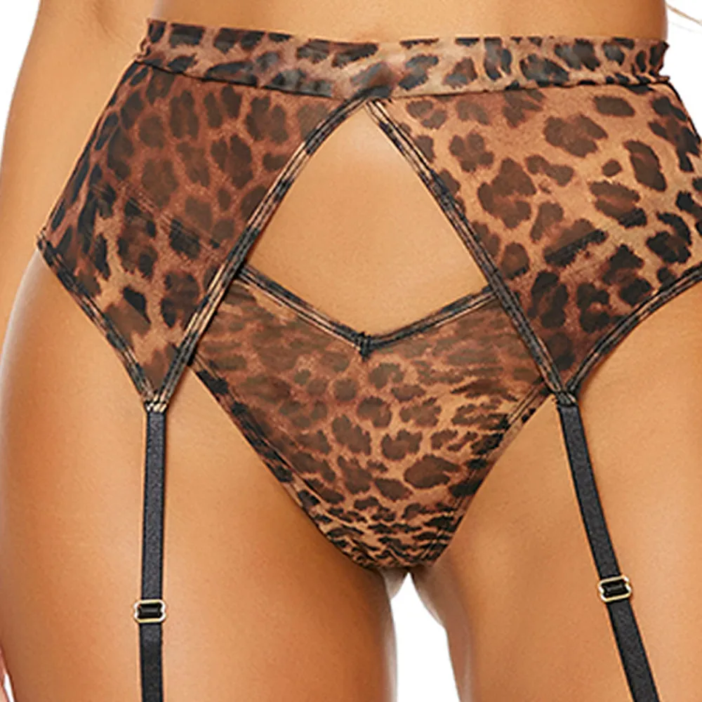 Forplay Wild Spots Leopard Print Lingerie Set