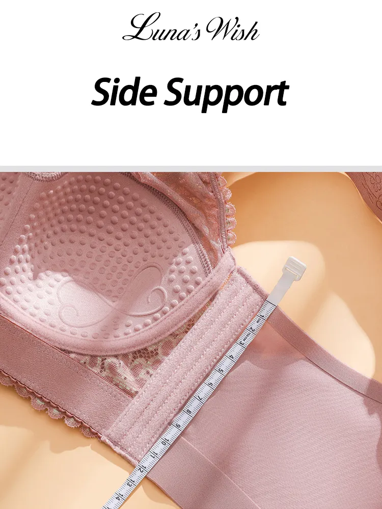 Full Coverage Side Support Minimizer Bra with Wide Shoulder Straps