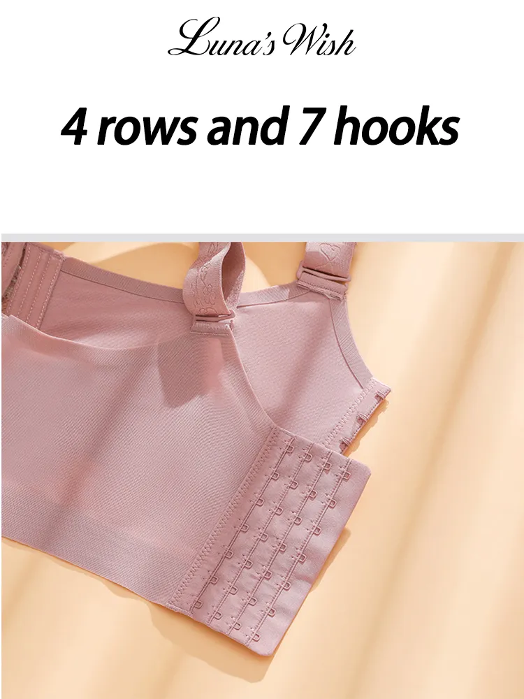 Full Coverage Side Support Minimizer Bra with Wide Shoulder Straps