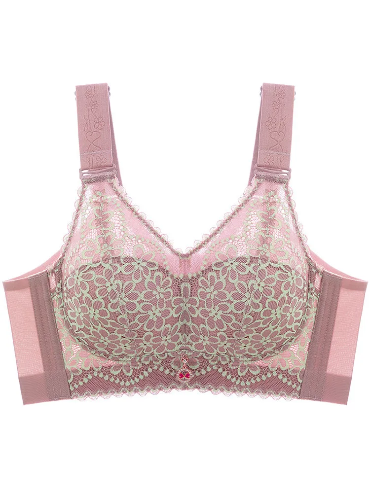 Full Coverage Side Support Minimizer Bra with Wide Shoulder Straps