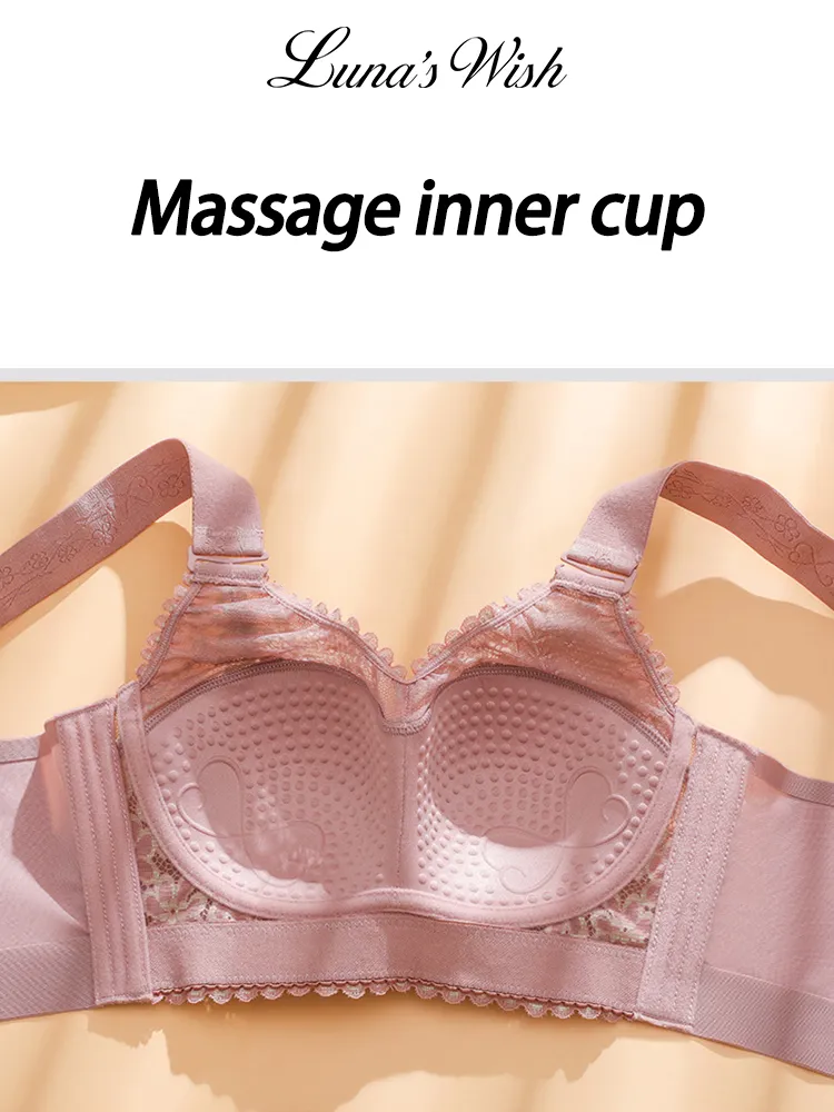 Full Coverage Side Support Minimizer Bra with Wide Shoulder Straps