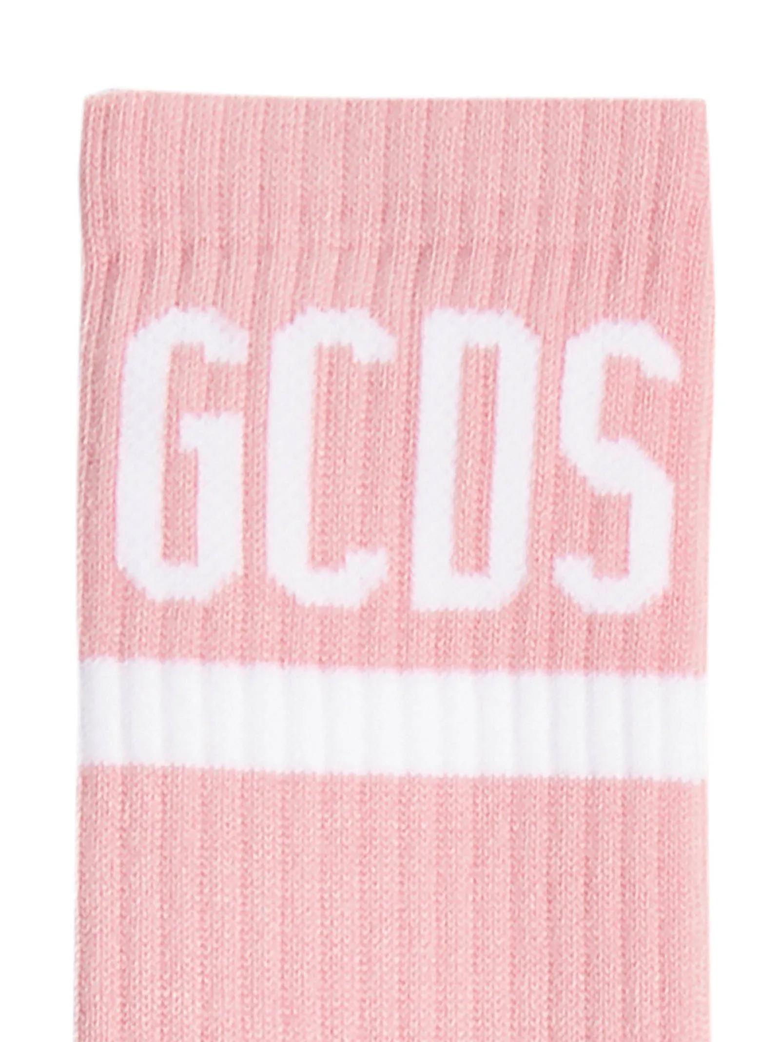 GCDS Logo Intarsia Ribbed Socks