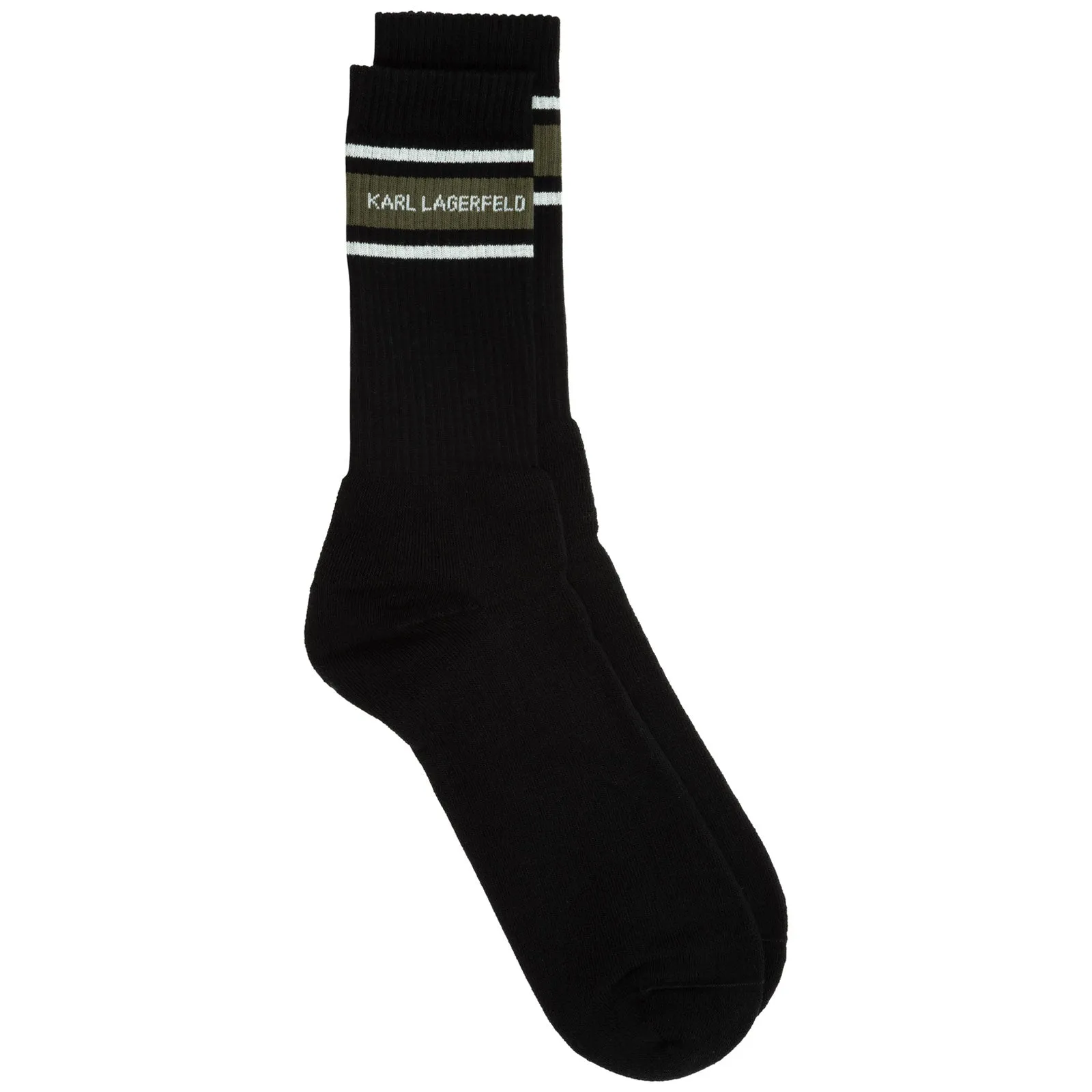 Karl Lagerfeld Graphic Logo-Print Socks