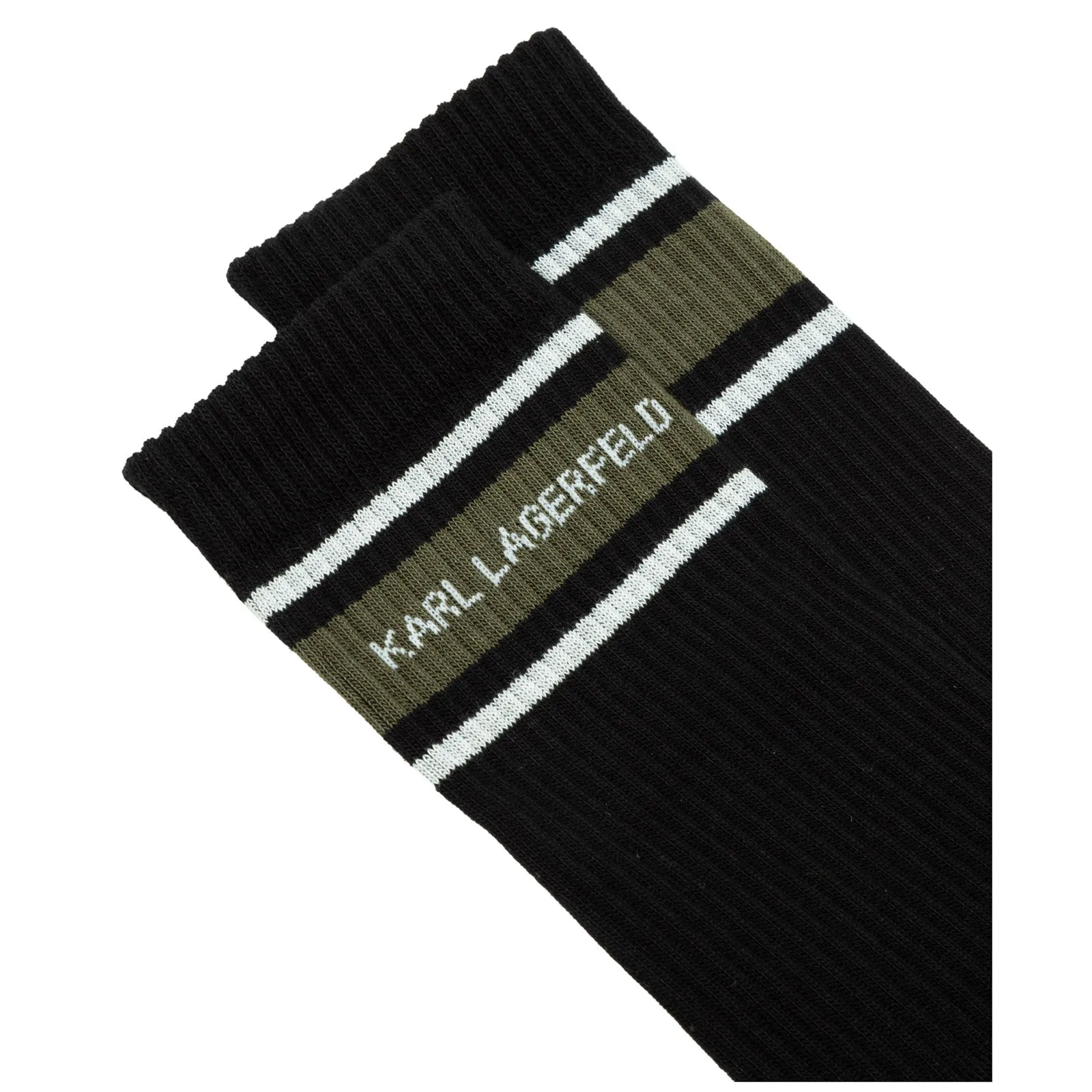 Karl Lagerfeld Graphic Logo-Print Socks