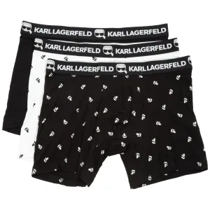 Karl Lagerfeld Ikonik Logo-Print Boxers (Pack of Three)