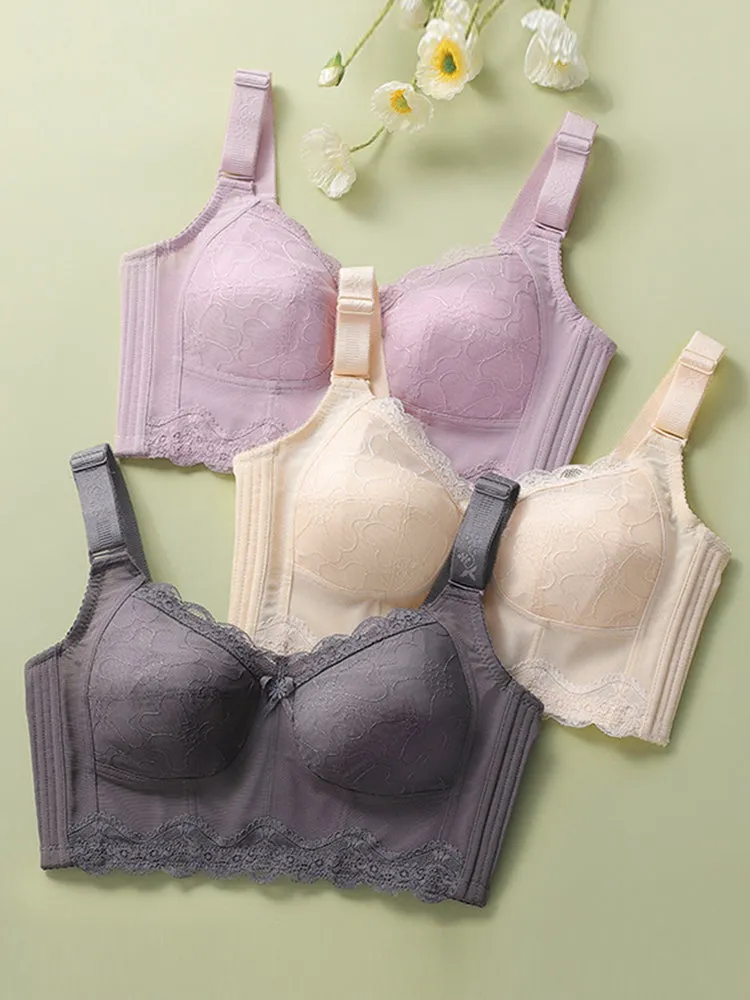 Lace Thin Minimizer Wireless Bra
