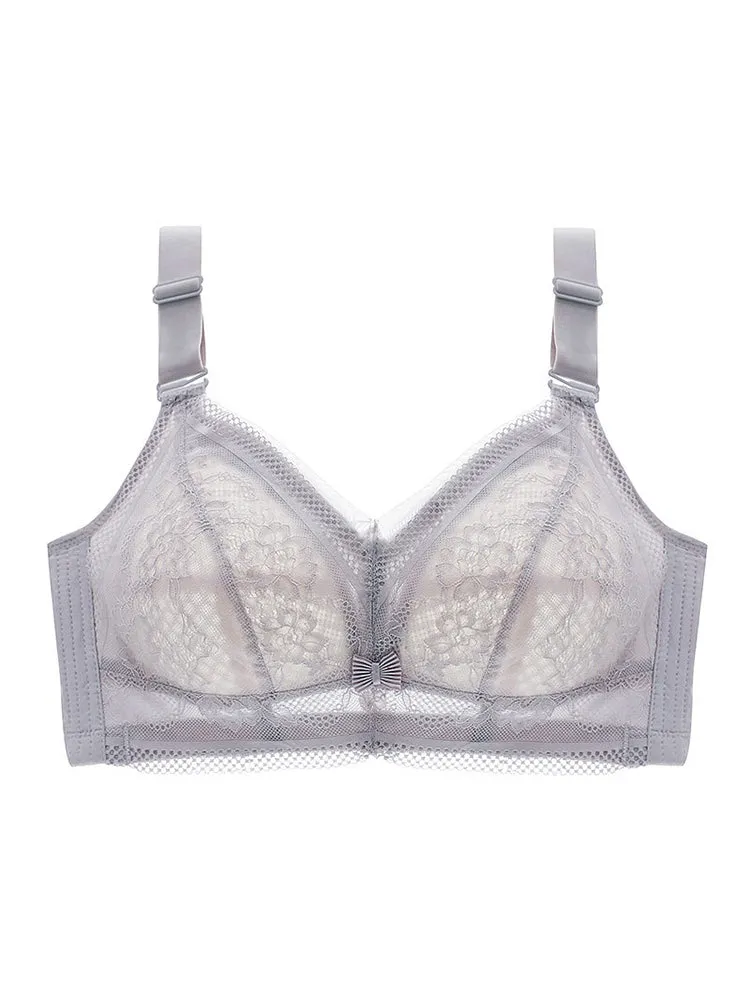 Lace Ultra-thin Wireless Minimizer Bras