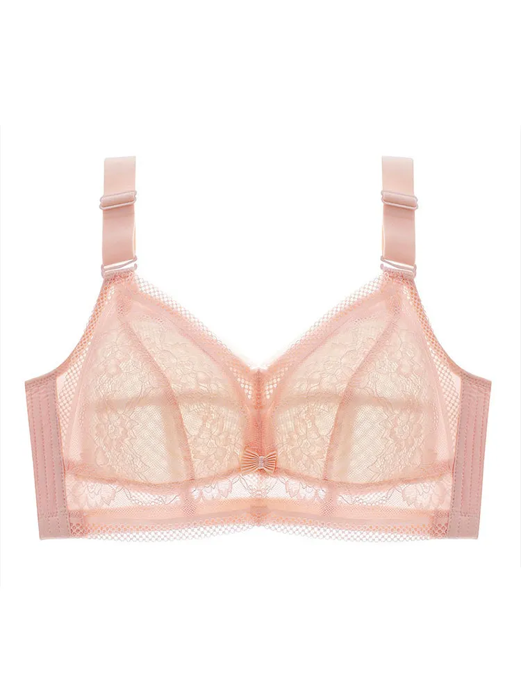 Lace Ultra-thin Wireless Minimizer Bras