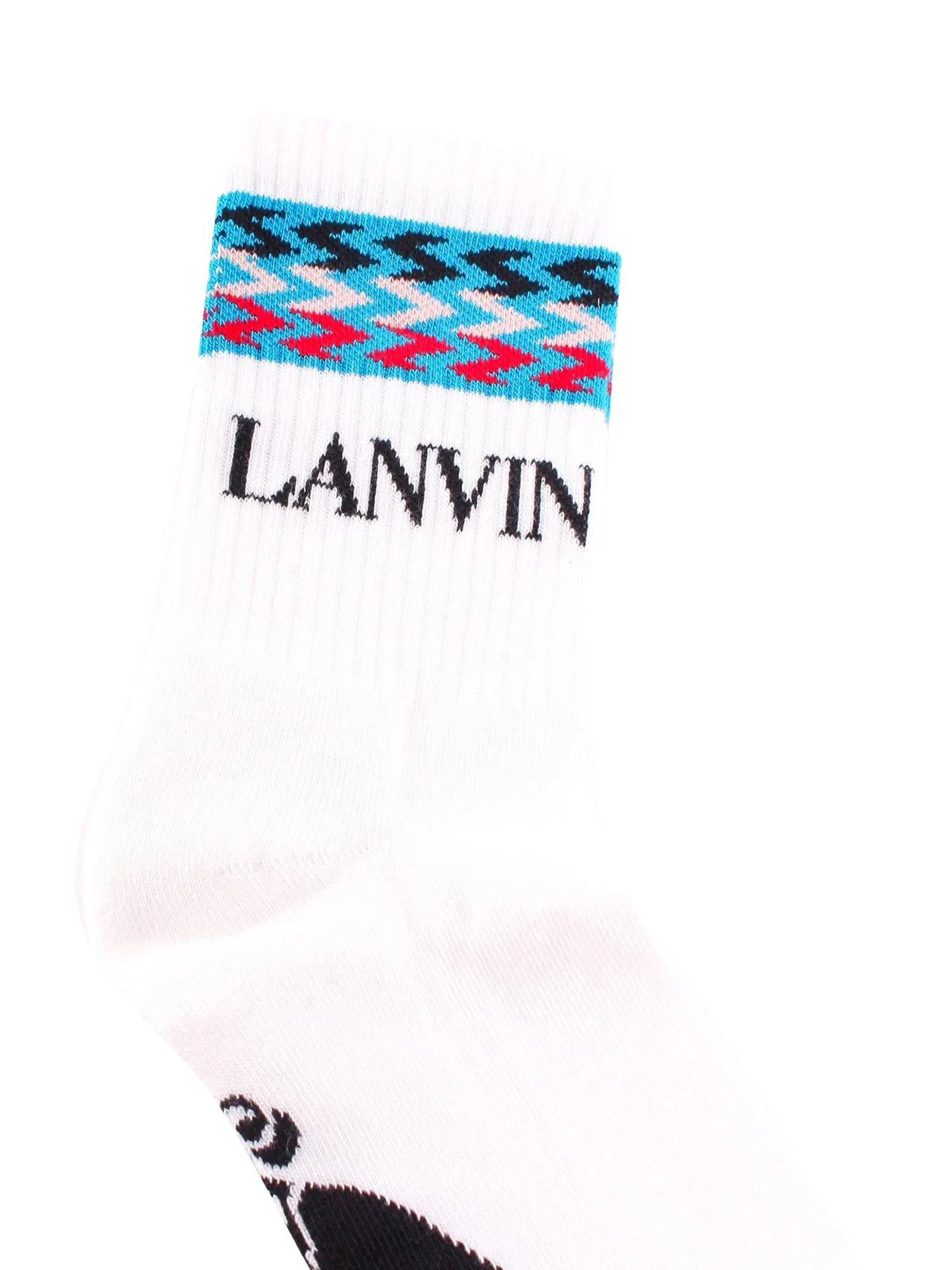 Lanvin Logo Embroidered Socks