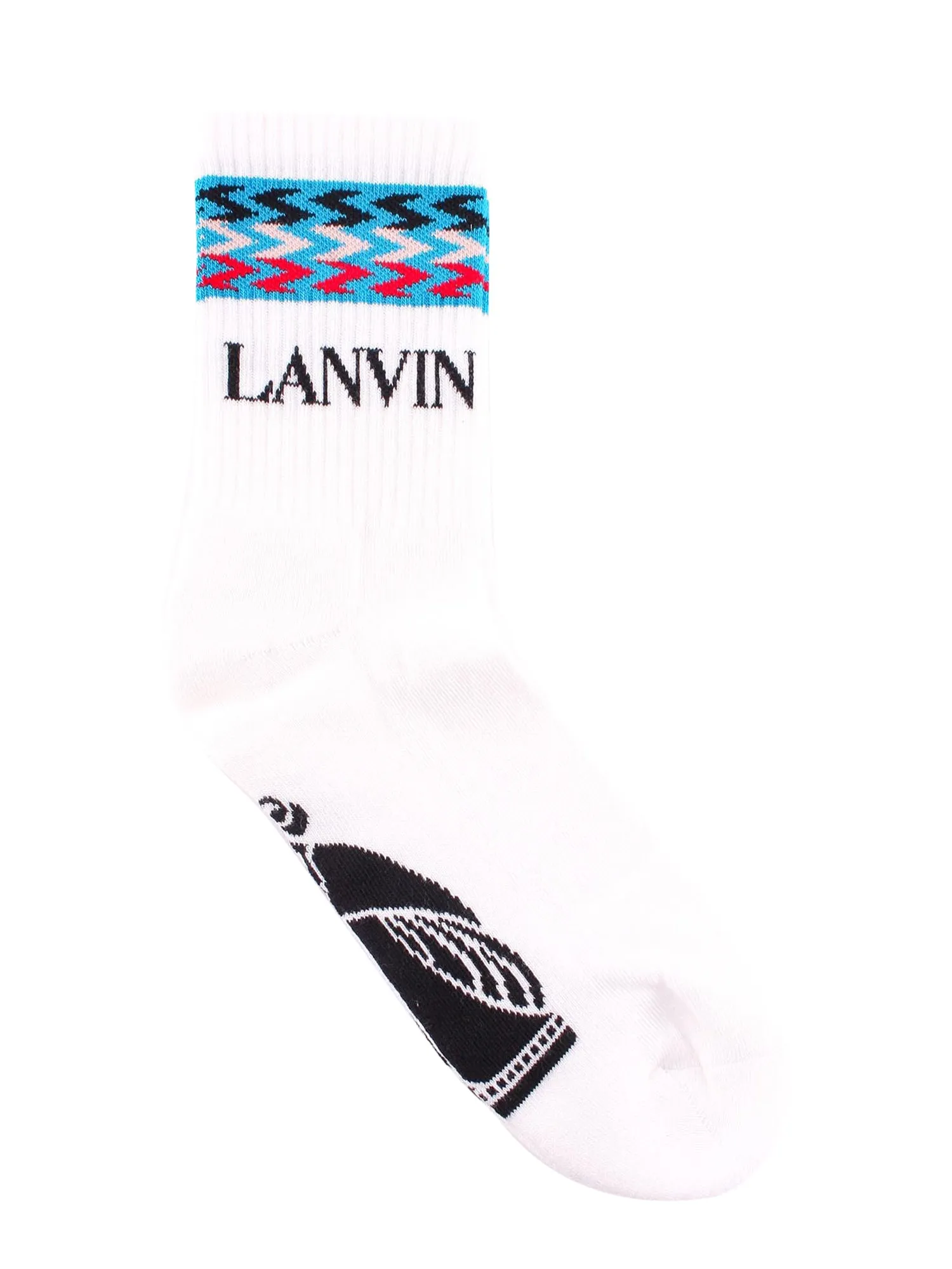 Lanvin Logo Embroidered Socks