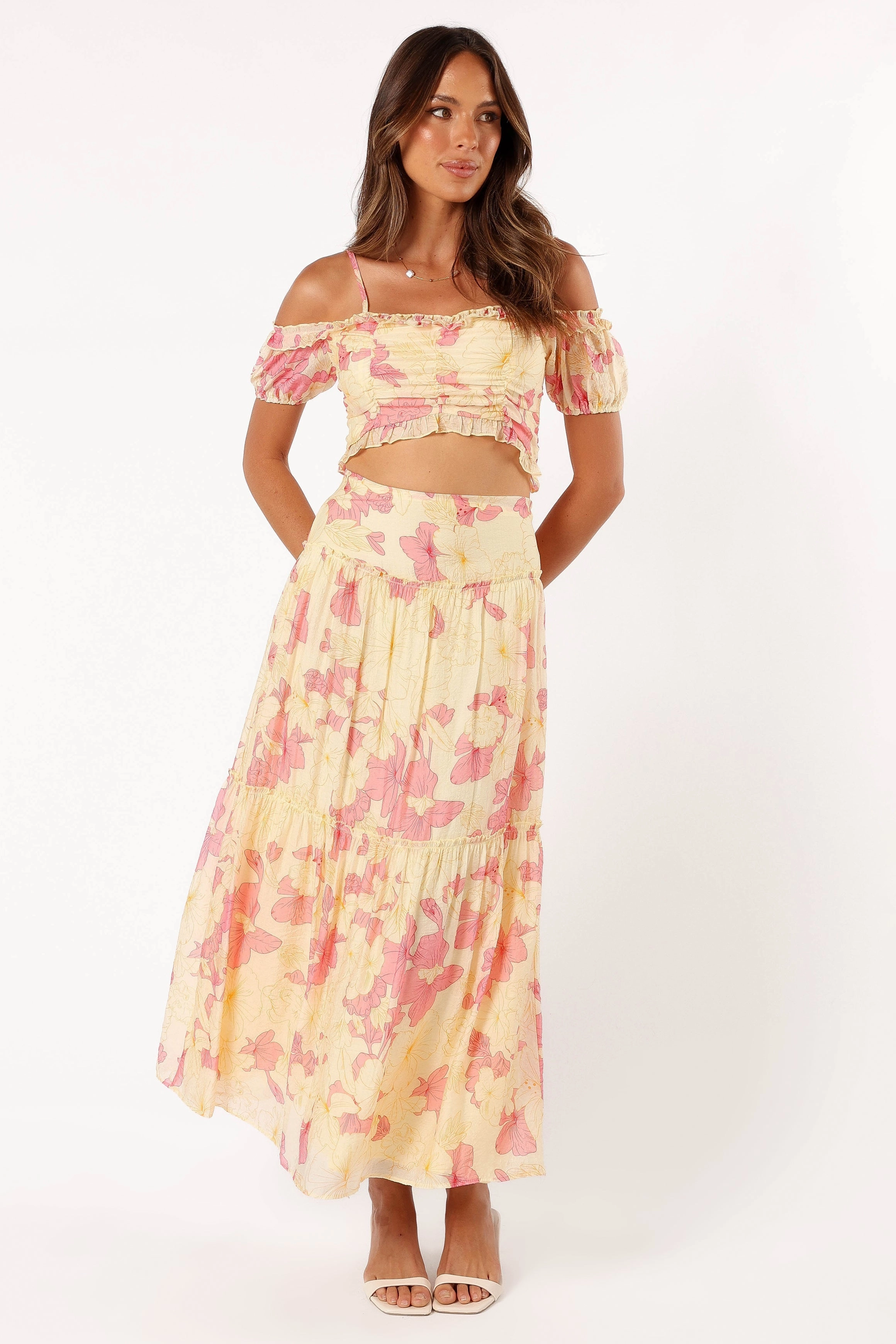 Lily Two Piece Set - Yellow Pink