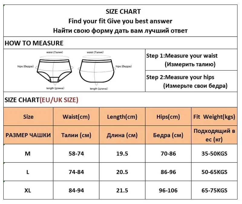 Low Rise Thong Panty M-XL 3 piece set