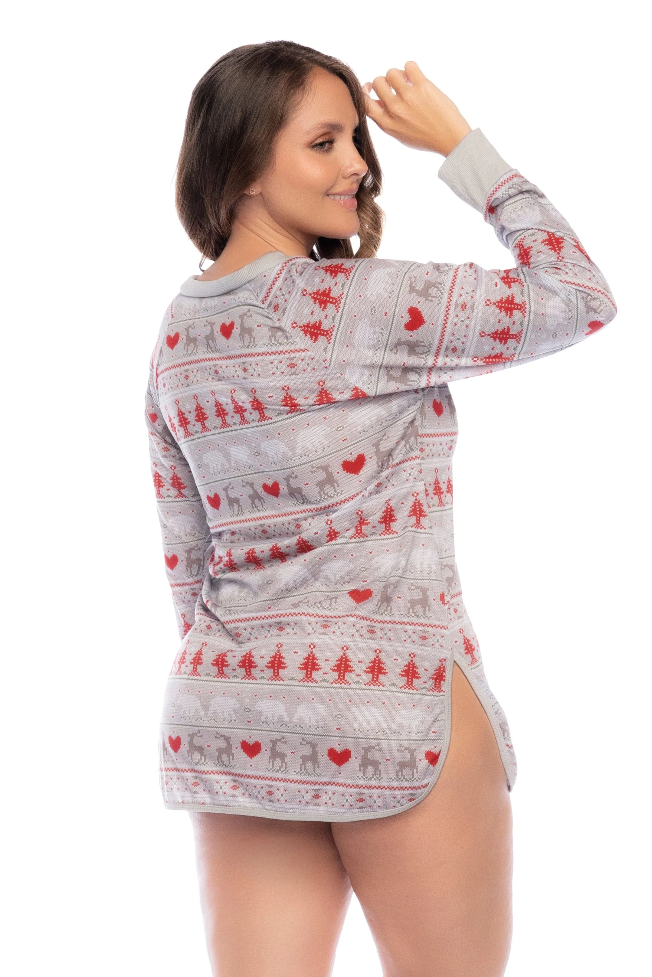 Mapale Lounge Plus Size Let it Snow Sleep Tee