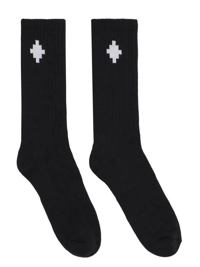 Marcelo Burlon County Of Milan Cross Logo Intarsia Socks