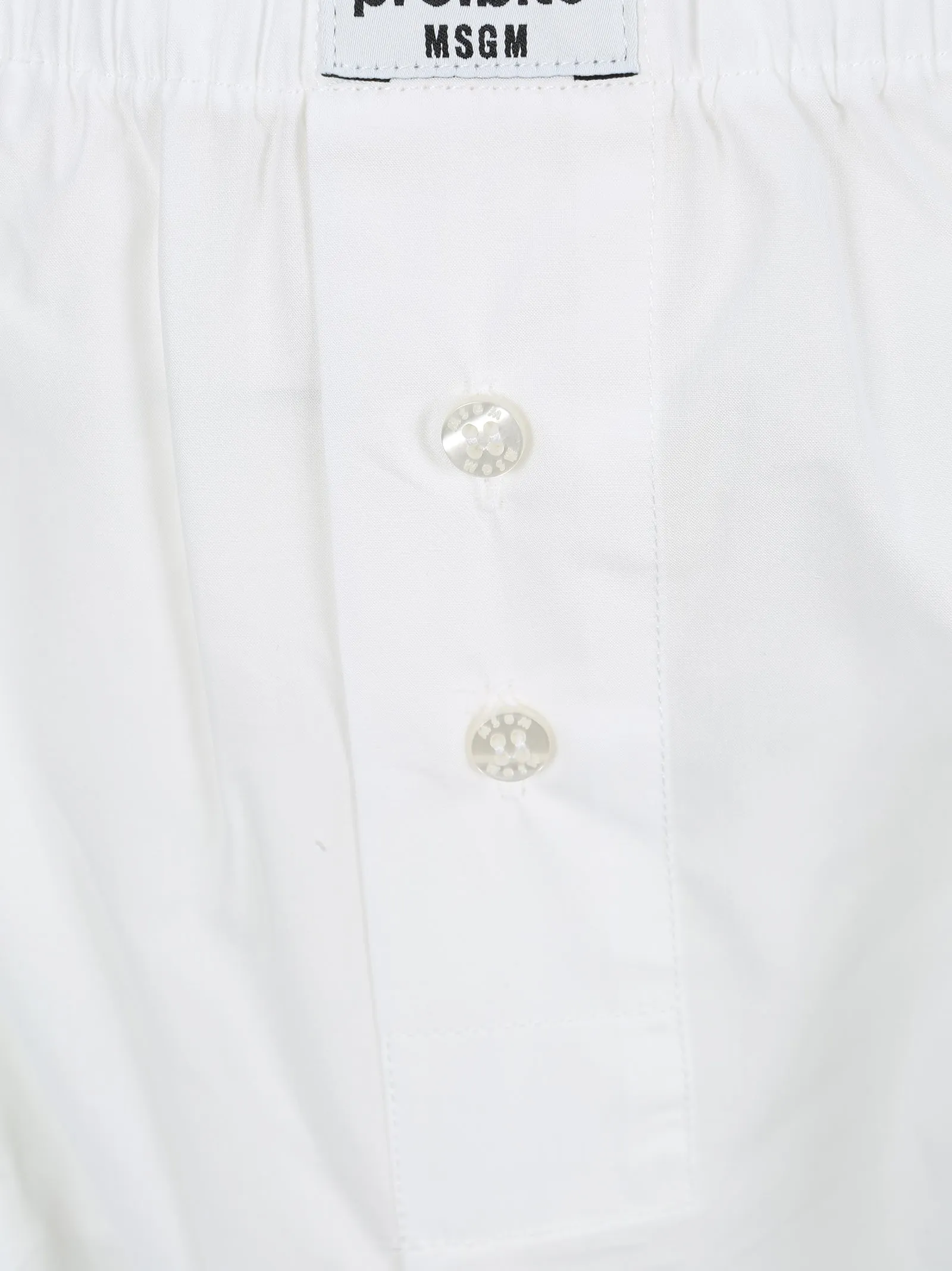 MSGM Logo Patch Button Detailed Boxers