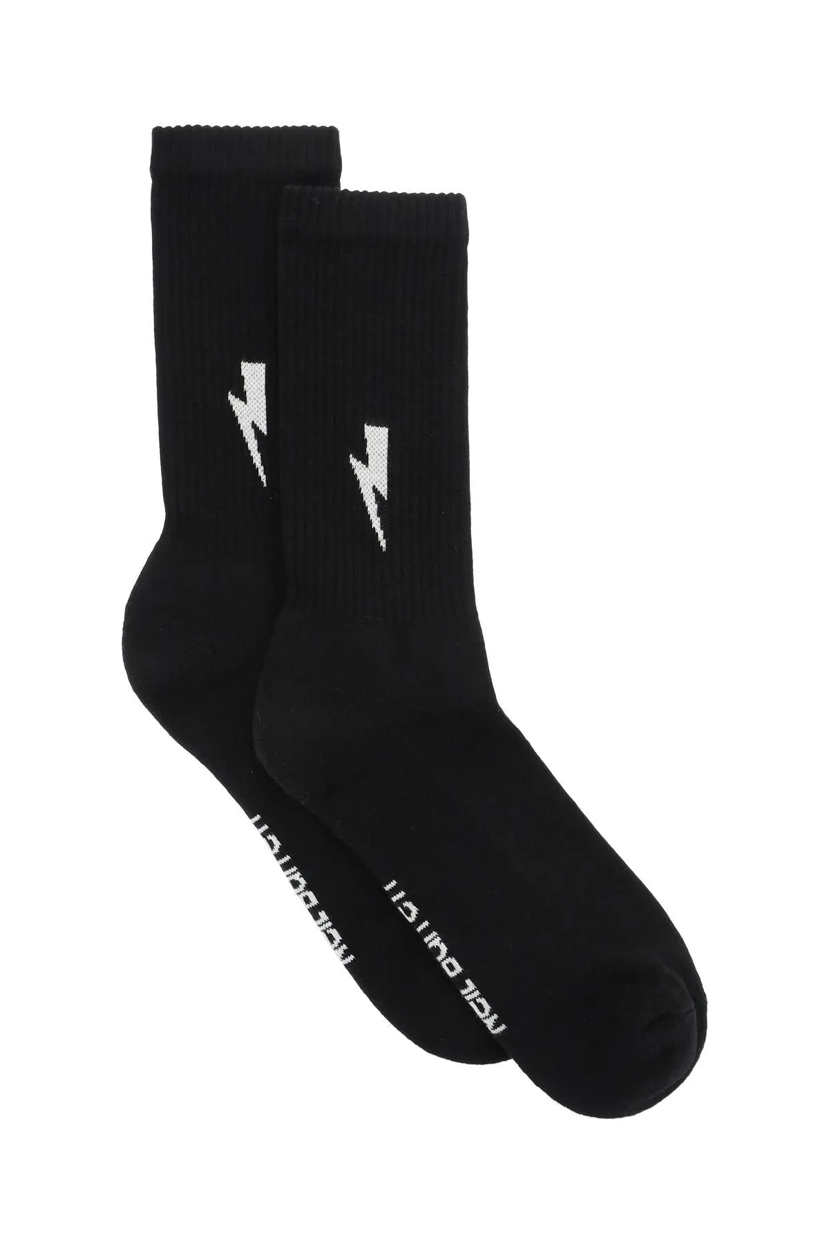 Neil Barrett Logo Intarsia Socks