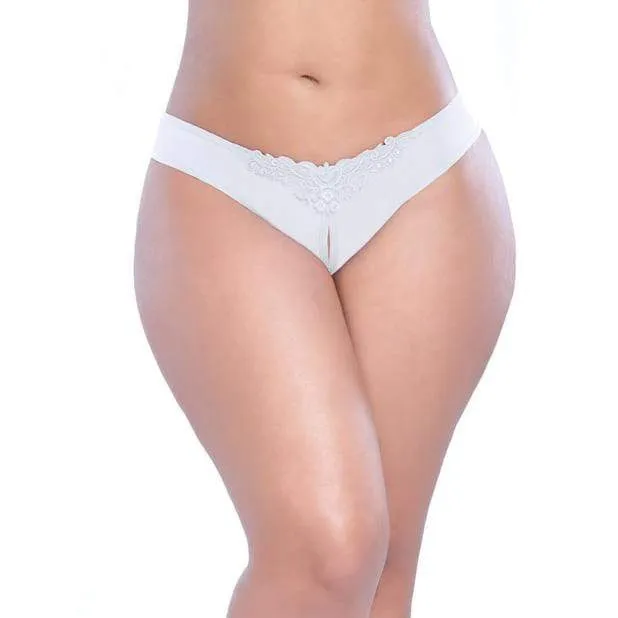 Oh La La Cheri - Crotchless Thong with Pearls