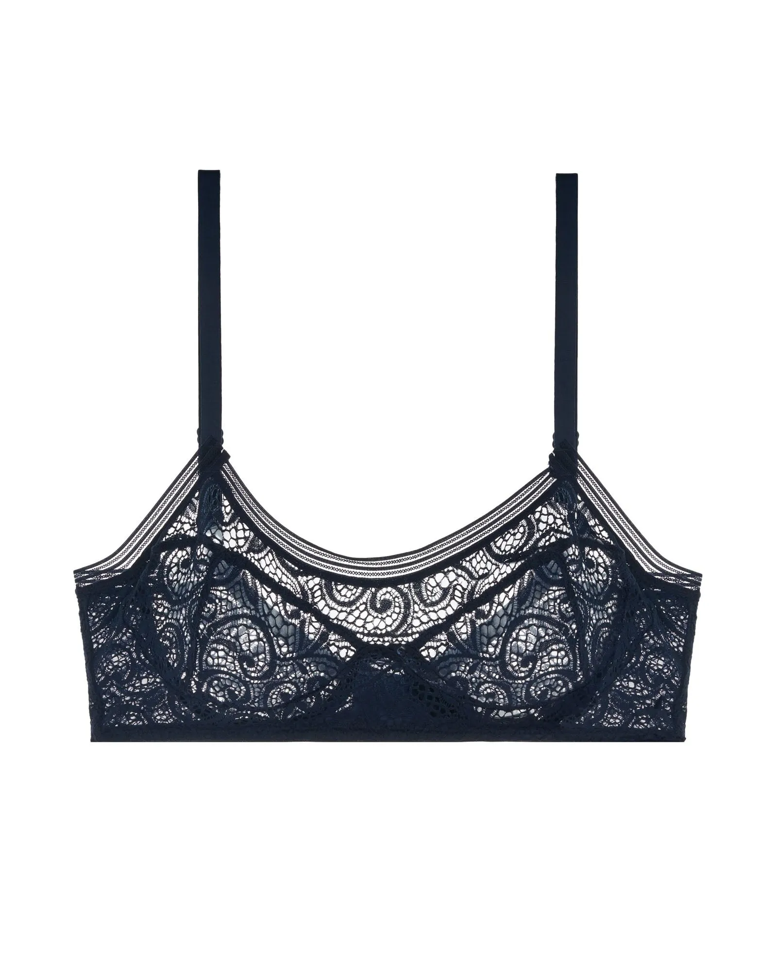 Paisley Underwire Bandeau Full Cup Bra