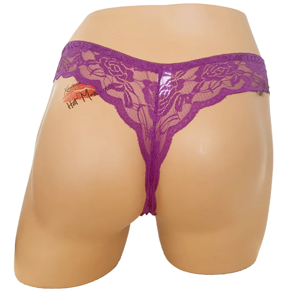 Poison Rose Assorted Lace G-String