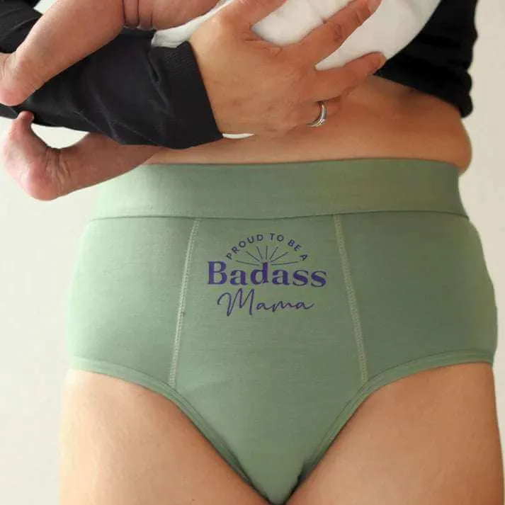 Proud To Be A Badass Mama Postpartum Panty