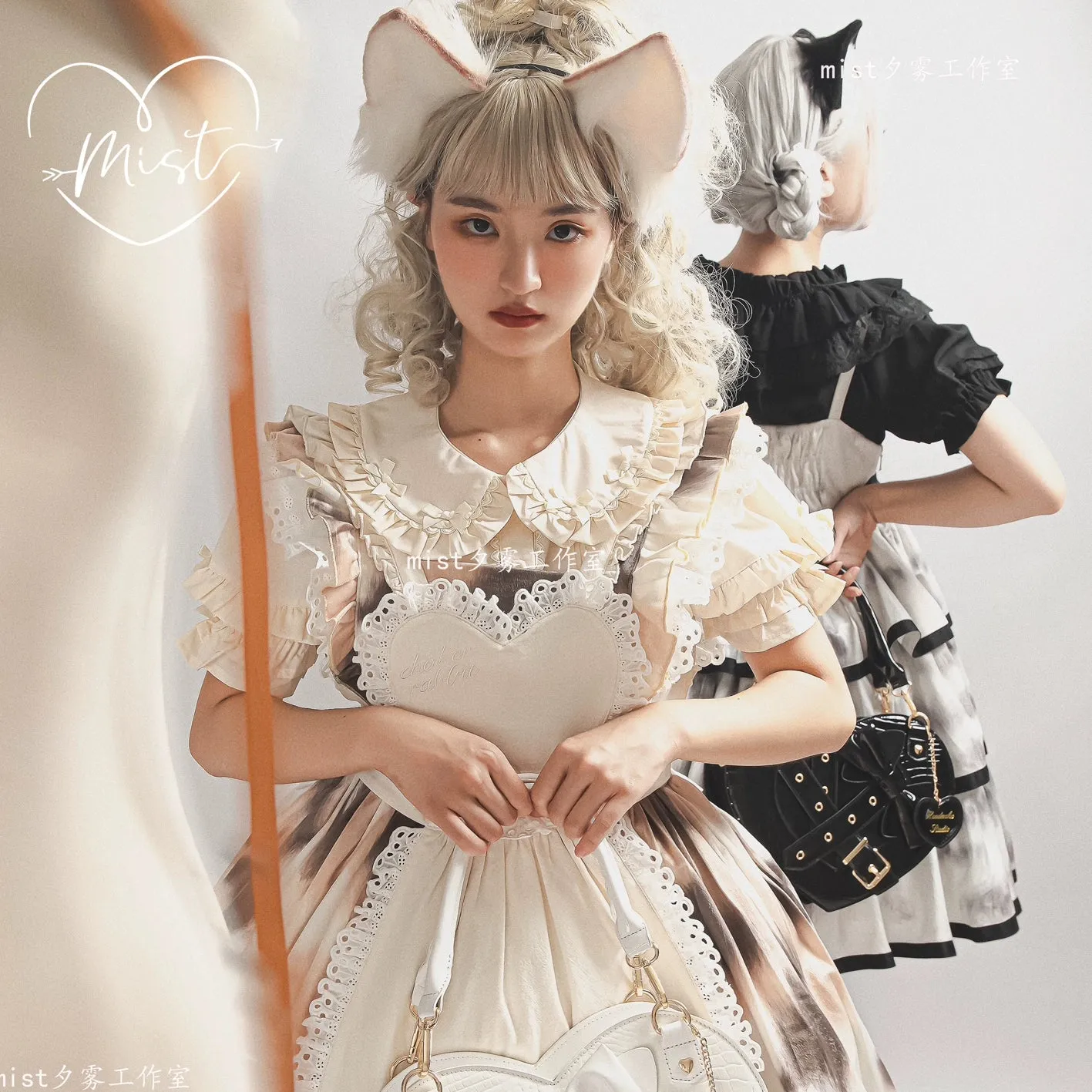Puff Sleeve Doll Collar Blouse