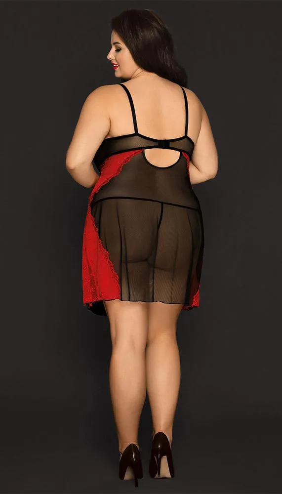 Romantic Plus Size Lingerie Dress