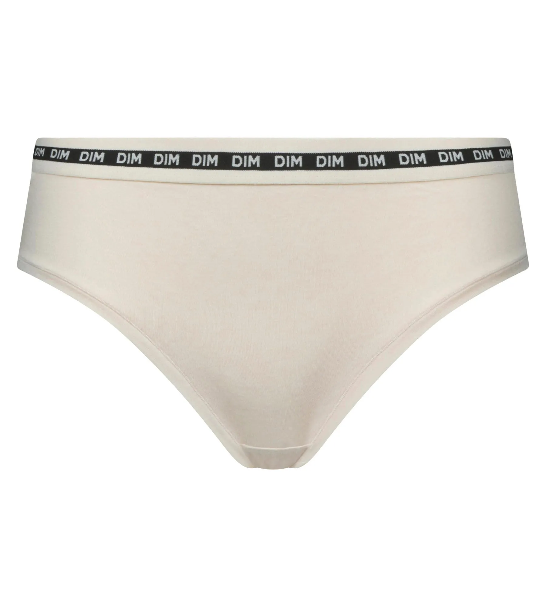 Shorty femme coton modal Beige ceinture contrastée Dim Icons Essentiel