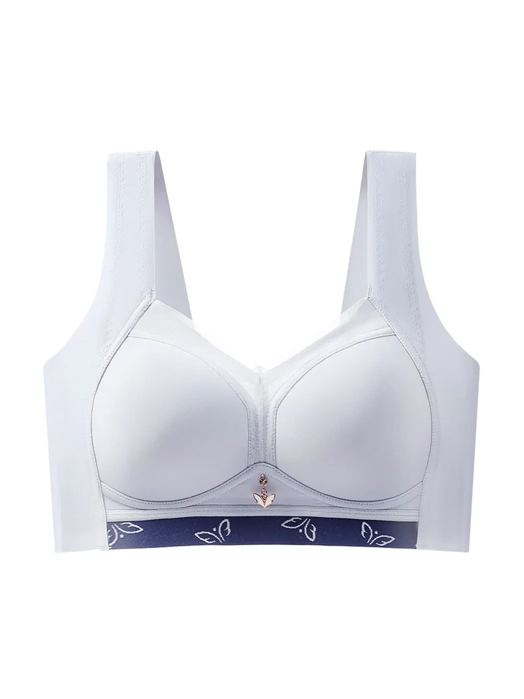 Thin Anti-Sagging Side Support Wire-free Minimizer Bra