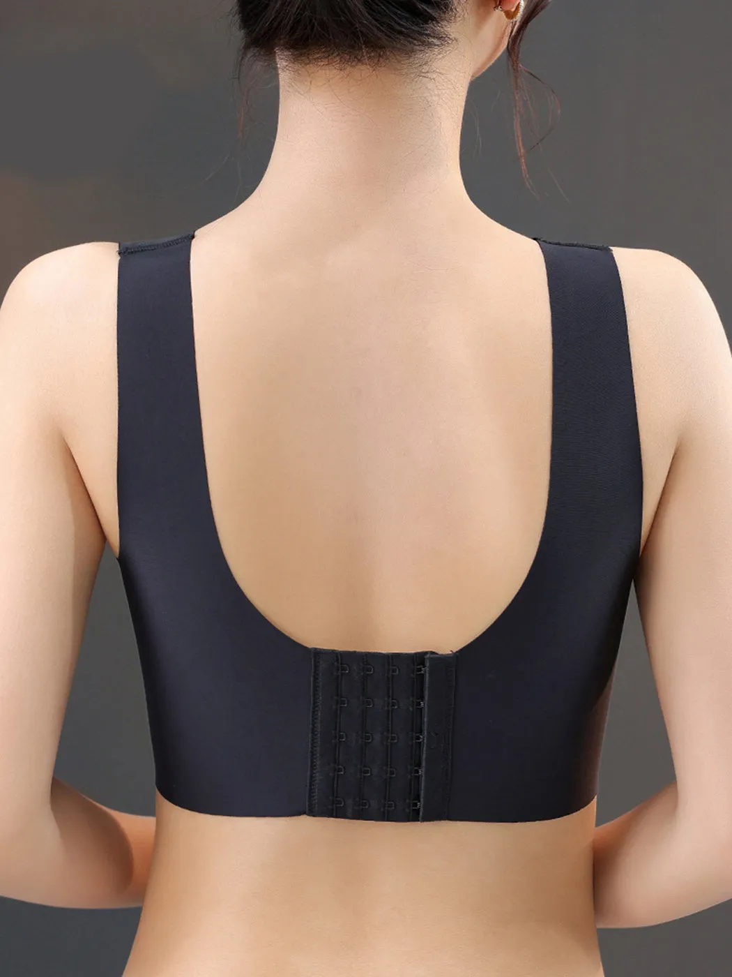 Thin Anti-Sagging Side Support Wire-free Minimizer Bra