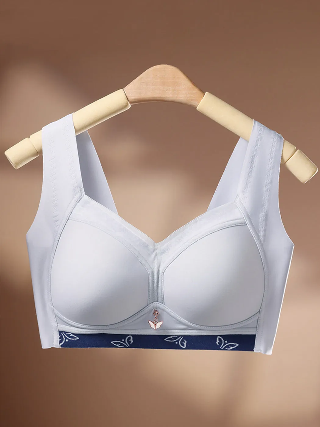 Thin Anti-Sagging Side Support Wire-free Minimizer Bra