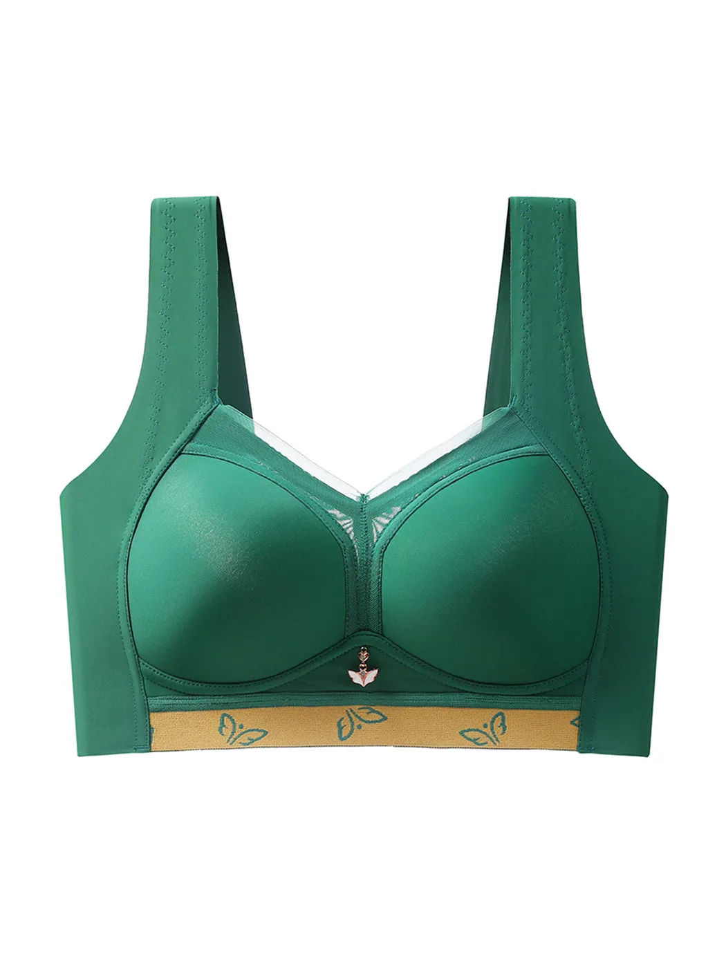 Thin Anti-Sagging Side Support Wire-free Minimizer Bra