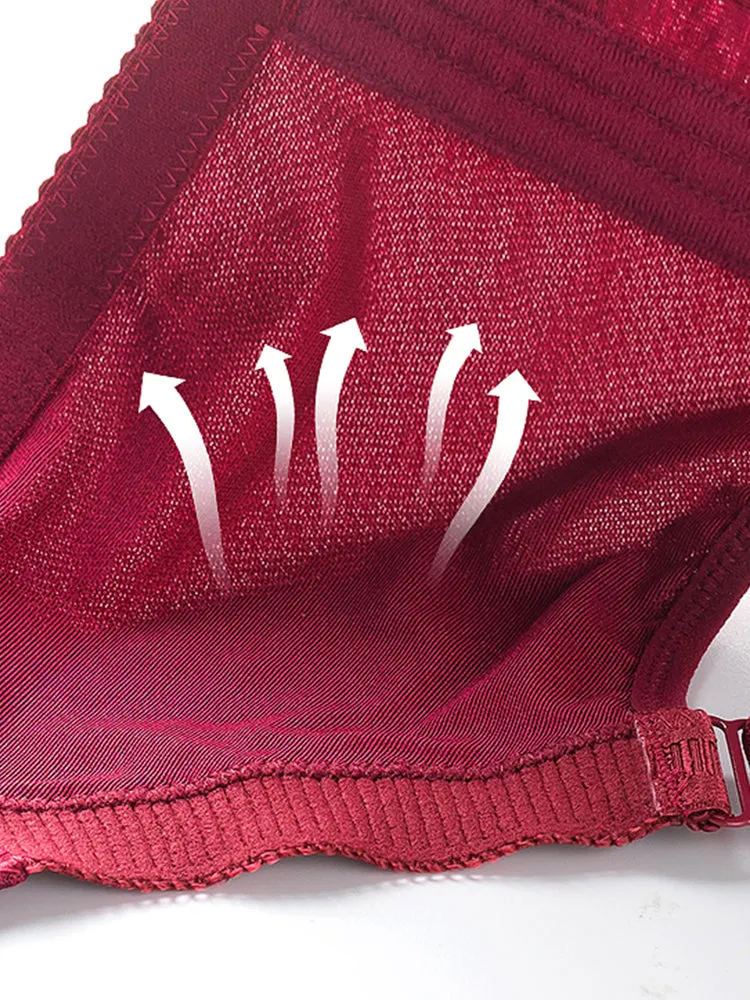 Thin Embroidery Minimizer Bra