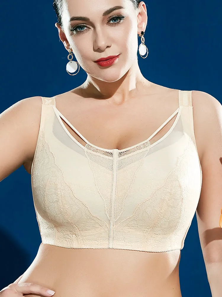 Thin Embroidery Minimizer Bra