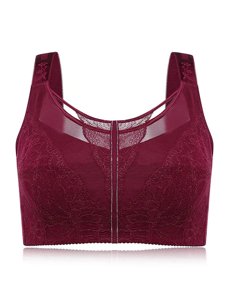 Thin Embroidery Minimizer Bra