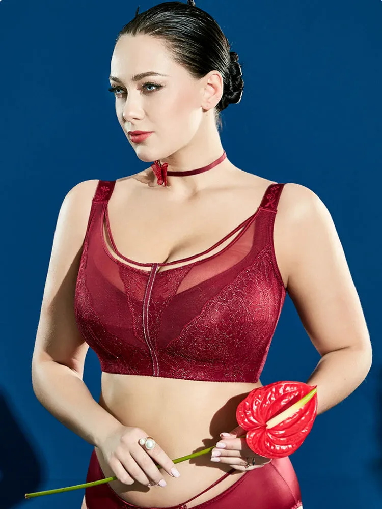 Thin Embroidery Minimizer Bra