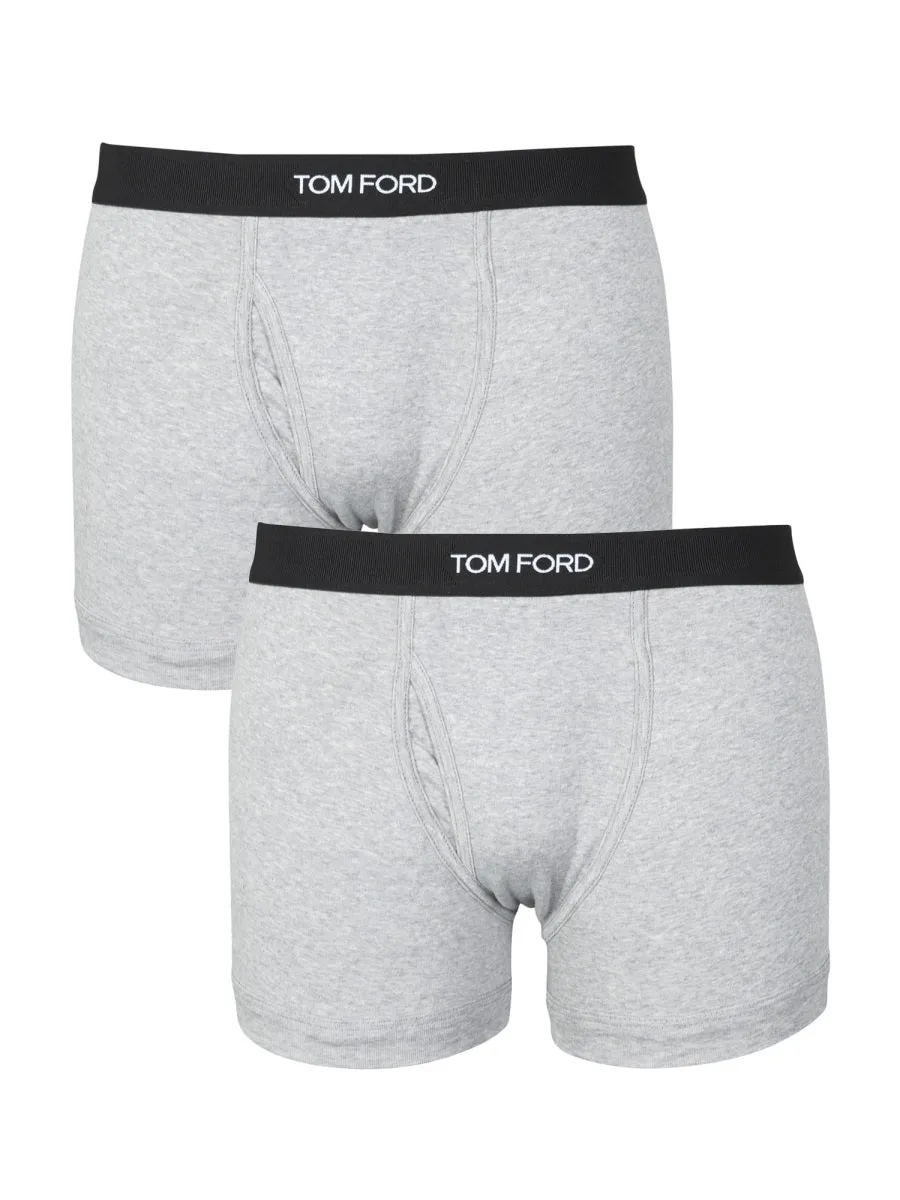 Tom Ford Logo Waistband Pack Of Two Boxers