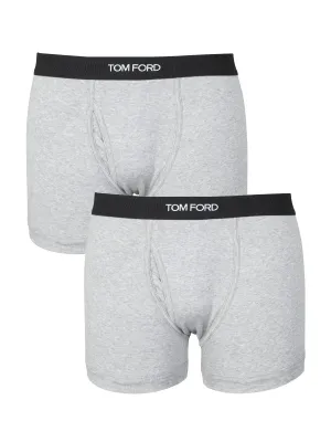 Tom Ford Logo Waistband Pack Of Two Boxers