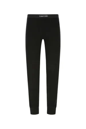 Tom Ford Logo Waistband Slim Cut Leggings